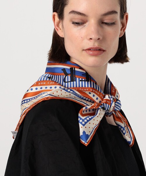 manipuri（マニプリ）の「manipuri デイジースカーフ（マフラー・レディース・オレンジ系その他/ブルー系その他/ベージュ系その他・FREE）」の4枚目の写真