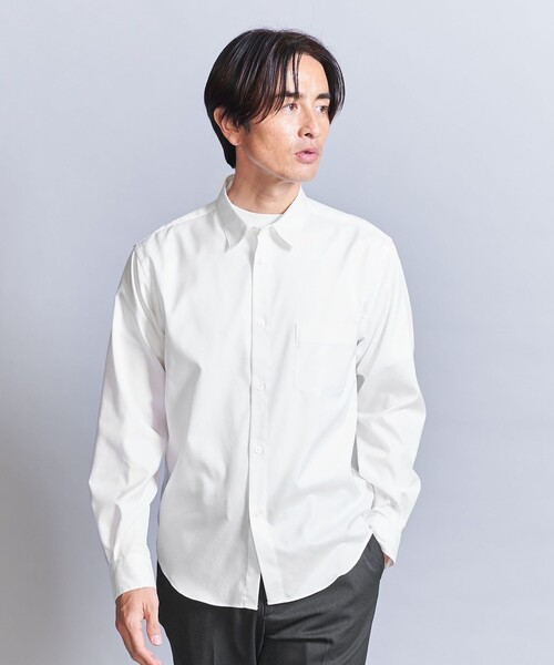 BEAUTY&YOUTH UNITED ARROWS(ビューティーアンドユースユナイテッドアローズ)の「クリア オックスフォード レギュラー シャツ(シャツ/ブラウス・メンズ・ダークグレー/ナチュラル/ネイビー/ホワイト・S/M/L/XL/XS)」の8枚目の写真