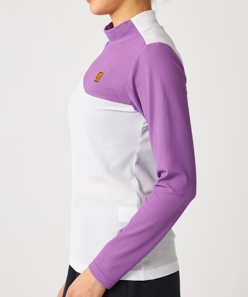 Loudmouth/ラウドマウス】レディースモックネック長袖シャツ ゴルフ