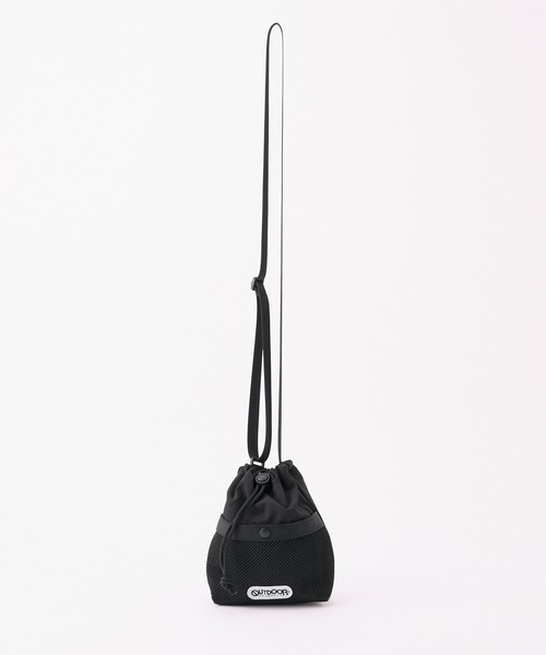 OUTDOOR PRODUCTS（アウトドアプロダクツ）の「【OUTDOOR PRODUCTS】別注 アウトドア プロダクツ メッシュ ドローコード ナイロンショルダーバッグ（ショルダーバッグ・レディース・オフホワイト/レッド/ブラック・FREE）」の13枚目の写真