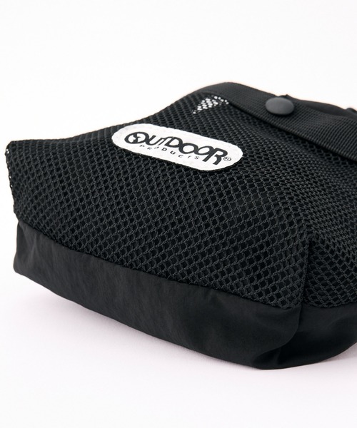 OUTDOOR PRODUCTS（アウトドアプロダクツ）の「【OUTDOOR PRODUCTS】別注 アウトドア プロダクツ メッシュ ドローコード ナイロンショルダーバッグ（ショルダーバッグ・レディース・オフホワイト/レッド/ブラック・FREE）」の8枚目の写真