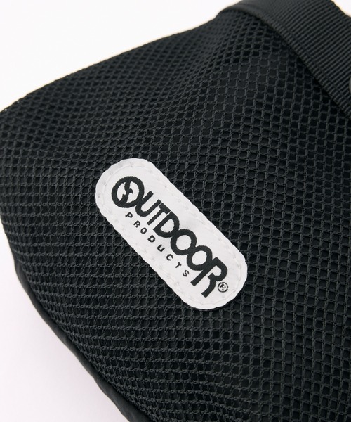 OUTDOOR PRODUCTS（アウトドアプロダクツ）の「【OUTDOOR PRODUCTS】別注 アウトドア プロダクツ メッシュ ドローコード ナイロンショルダーバッグ（ショルダーバッグ・レディース・オフホワイト/レッド/ブラック・FREE）」の5枚目の写真