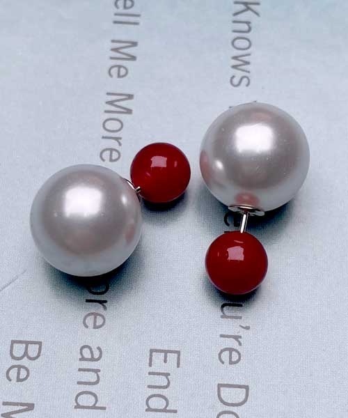 LUGG NAGG（ラグナグ）の「【LUGG NAGG/ラグナグ】キャンディーポップカラー ダブルキャッチピアス（ピアス（両耳用）・レディース・ライトグリーン/ホワイト/グリーン/ブルー/ゴールド/ブラック/レッド/ピンクベージュ・FREE）」の21枚目の写真