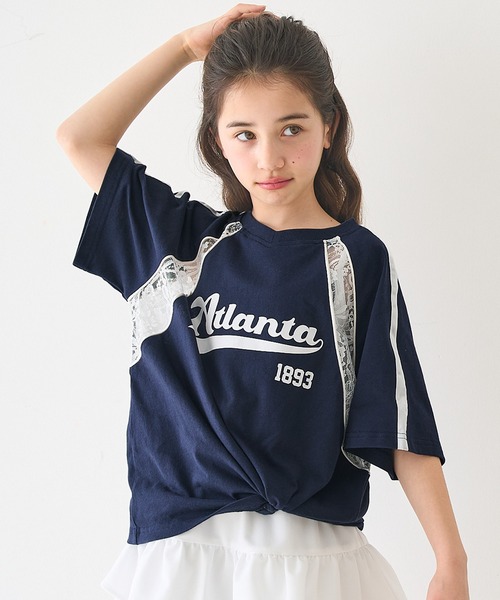 KOKIA コキア トルソープリントTシャツ SALE セール】キッズ レース切替プリントTシャツ（Tシャツ/カットソー