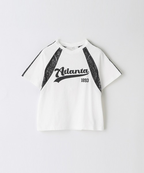 KOCHE◆Tシャツ/M/コットン/WHT/538804-02 コットン天竺 ロゴ刺繍 Tシャツ[品番：AZ000004080]｜andme