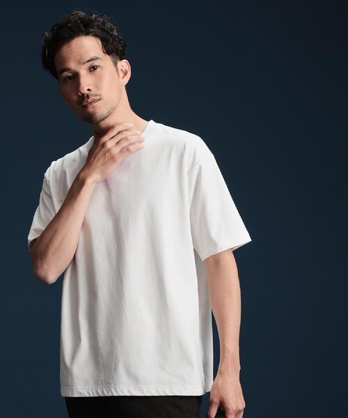 THE SHOP TK （ザ ショップ ティーケー ）の「PERFECTEE/パーフェクティー　【接触冷感/吸水速乾/UVカット/防シワ】（Tシャツ/カットソー・メンズ・モスグリーン/ベージュ/オフホワイト/チャコールグレー・02/03/04）」の12枚目の写真