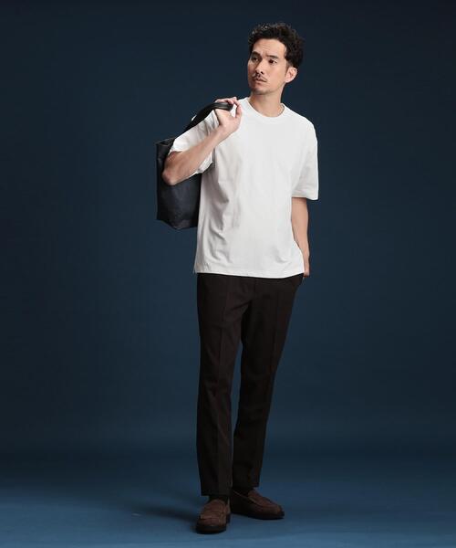 THE SHOP TK （ザ ショップ ティーケー ）の「PERFECTEE/パーフェクティー　【接触冷感/吸水速乾/UVカット/防シワ】（Tシャツ/カットソー・メンズ・モスグリーン/ベージュ/オフホワイト/チャコールグレー・02/03/04）」の13枚目の写真