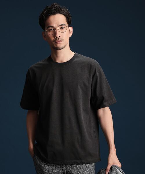 THE SHOP TK （ザ ショップ ティーケー ）の「PERFECTEE/パーフェクティー　【接触冷感/吸水速乾/UVカット/防シワ】（Tシャツ/カットソー・メンズ・モスグリーン/ベージュ/オフホワイト/チャコールグレー・02/03/04）」の14枚目の写真