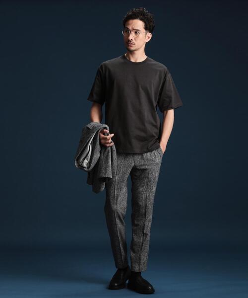 THE SHOP TK （ザ ショップ ティーケー ）の「PERFECTEE/パーフェクティー　【接触冷感/吸水速乾/UVカット/防シワ】（Tシャツ/カットソー・メンズ・モスグリーン/ベージュ/オフホワイト/チャコールグレー・02/03/04）」の15枚目の写真