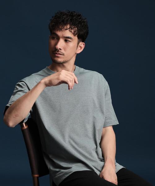 THE SHOP TK （ザ ショップ ティーケー ）の「PERFECTEE/パーフェクティー　【接触冷感/吸水速乾/UVカット/防シワ】（Tシャツ/カットソー・メンズ・モスグリーン/ベージュ/オフホワイト/チャコールグレー・02/03/04）」の16枚目の写真