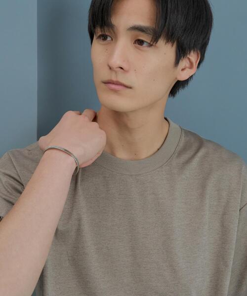 THE SHOP TK （ザ ショップ ティーケー ）の「PERFECTEE/パーフェクティー　【接触冷感/吸水速乾/UVカット/防シワ】（Tシャツ/カットソー・メンズ・モスグリーン/ベージュ/オフホワイト/チャコールグレー・02/03/04）」の7枚目の写真