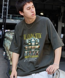 BARK MANHATTAN（バークマンハッタン）の「【BARK MANHATTAN】ヴィンテージライクデザイン オーバーサイズラグラン半袖Tシャツ（Tシャツ/カットソー）」