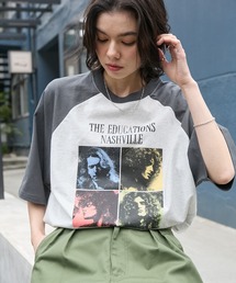 BARK MANHATTAN（バークマンハッタン）の「【BARK MANHATTAN】ヴィンテージライクデザイン オーバーサイズラグラン半袖Tシャツ（Tシャツ/カットソー）」