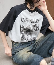 BARK MANHATTAN（バークマンハッタン）の「【BARK MANHATTAN】ヴィンテージライクデザイン オーバーサイズラグラン半袖Tシャツ（Tシャツ/カットソー）」