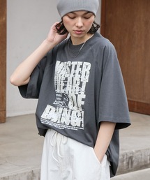 BARK MANHATTAN（バークマンハッタン）の「【BARK MANHATTAN】ヴィンテージライクデザイン オーバーサイズラグラン半袖Tシャツ（Tシャツ/カットソー）」