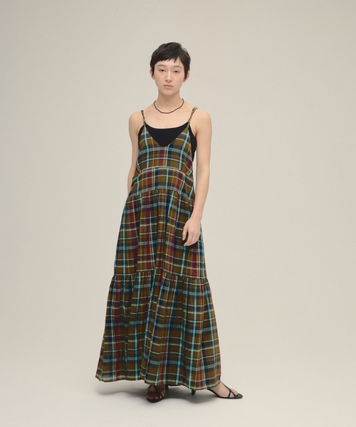 【eL】Made In India Madras Check One-piece eL】Made In India Madras Check One-piece/319955