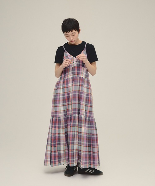 【eL】Made In India Madras Check One-piece eL】Made In India Madras Check One-piece/319955