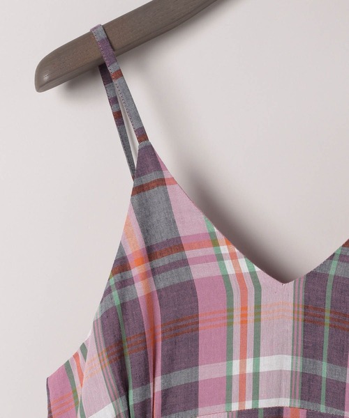 【eL】Made In India Madras Check One-piece eL】Made In India Madras Check One-piece/319955