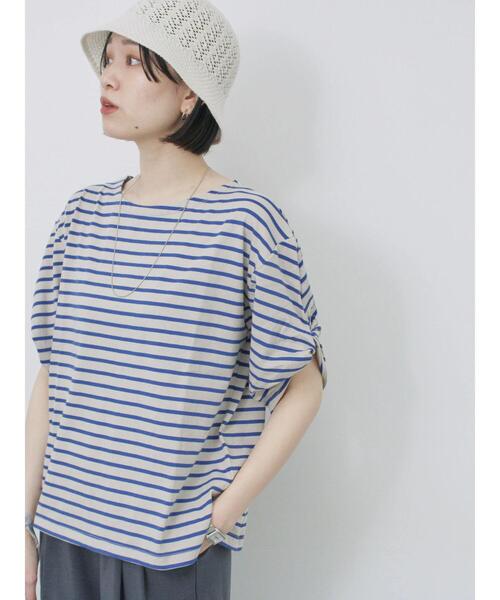 Samansa Mos2 blue（サマンサモスモスブルー）の「透かし柄ニットバケットハット（ハット・レディース・ブラック/グレー/キナリ・F）」の21枚目の写真