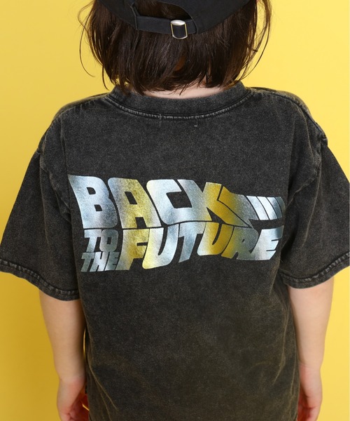 BABYDOLL（ベビードール）の「【綿100％】 親子お揃い バック・トゥ・ザ・フューチャー グラフィックTシャツ 0368K（Tシャツ/カットソー・キッズ・ブラック・90cm/100cm/110cm/120cm/130cm/140cm）」の7枚目の写真