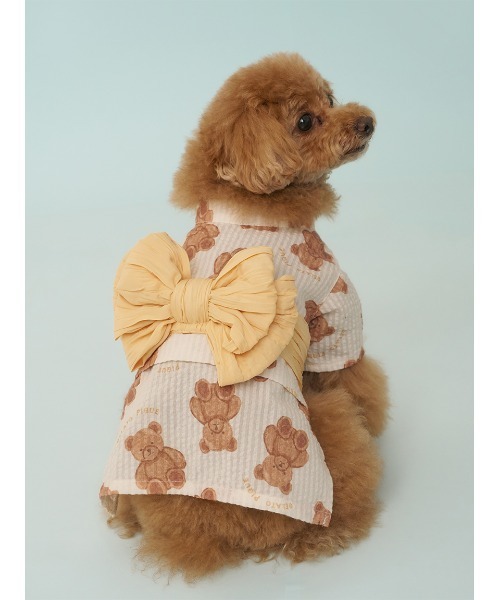 gelato pique(ジェラートピケ)の「【CAT&DOG】浴衣(ペットウェア・レディース・ベージュ/オフホワイト/ピンク/ブルー・SMALL/MEDIUM/LARGE)」の5枚目の写真