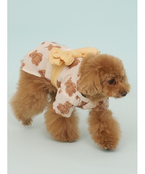 gelato pique(ジェラートピケ)の「【CAT&DOG】浴衣(ペットウェア・レディース・ベージュ/オフホワイト/ピンク/ブルー・SMALL/MEDIUM/LARGE)」の6枚目の写真