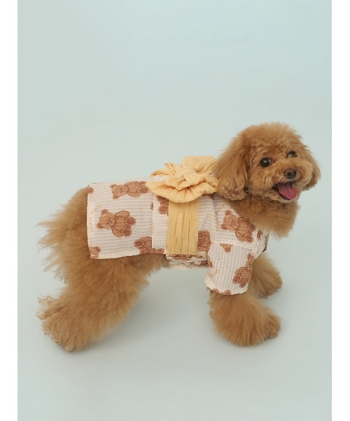 gelato pique(ジェラートピケ)の「【CAT&DOG】浴衣(ペットウェア・レディース・ベージュ/オフホワイト/ピンク/ブルー・SMALL/MEDIUM/LARGE)」の7枚目の写真