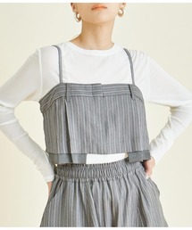 Settimissimo | ヘリンボーン ストライプ レイヤード キャミソール(キャミソール)