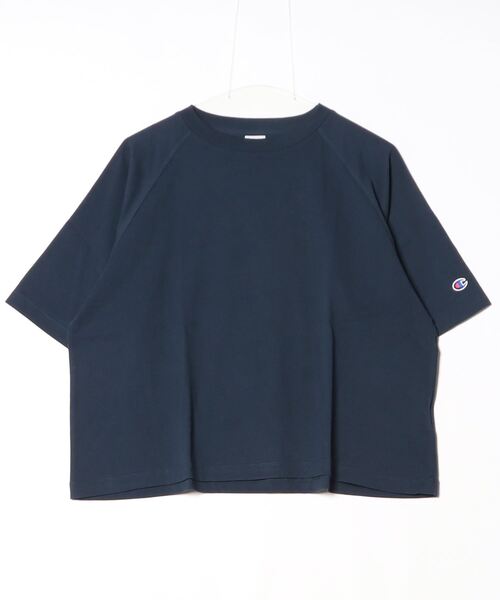 Champion(チャンピオン)の「チャンピオン SHORT SLEEVE T-SHIRT_(Tシャツ/カットソー・レディース・ホワイト/ネイビー・M/L)」の1枚目の写真