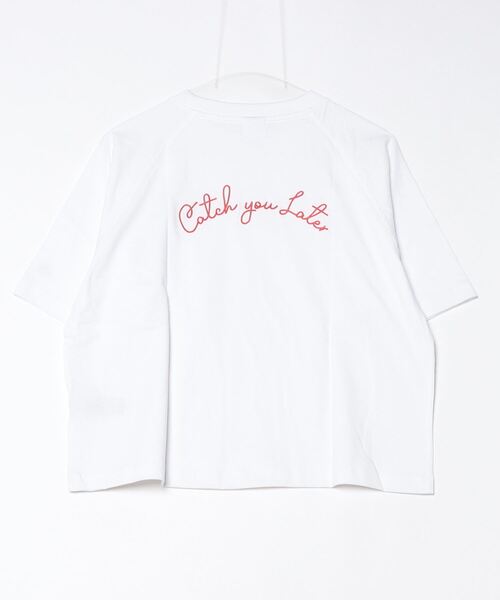 Champion(チャンピオン)の「チャンピオン SHORT SLEEVE T-SHIRT_(Tシャツ/カットソー・レディース・ホワイト/ネイビー・M/L)」の3枚目の写真