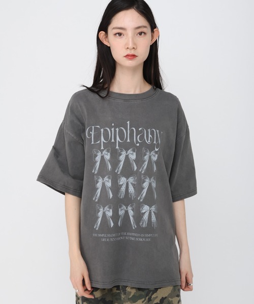 3.3 Field Trip （3.3フィールドトリップ）の「【新色追加】3.3 Field Trip／ビンテージカコウ半袖Tシャツ（Tシャツ/カットソー・レディース・ベージュ/チャコール/グレー・FREE）」の2枚目の写真