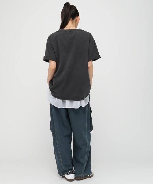 3.3 Field Trip （3.3フィールドトリップ）の「【新色追加】3.3 Field Trip／ビンテージカコウ半袖Tシャツ（Tシャツ/カットソー・レディース・ベージュ/チャコール/グレー・FREE）」の6枚目の写真