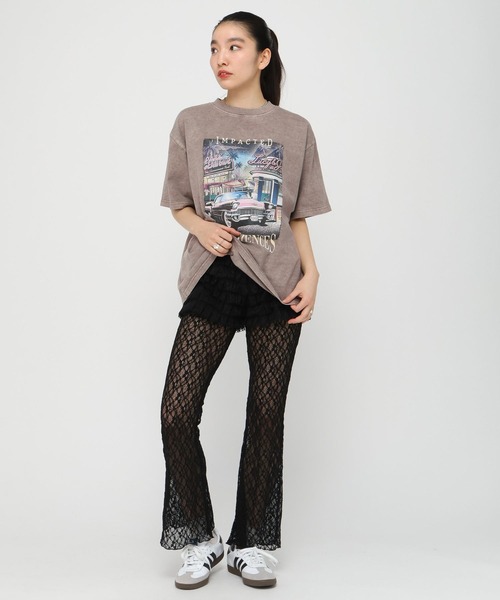 3.3 Field Trip （3.3フィールドトリップ）の「【新色追加】3.3 Field Trip／ビンテージカコウ半袖Tシャツ（Tシャツ/カットソー・レディース・ベージュ/チャコール/グレー・FREE）」の9枚目の写真