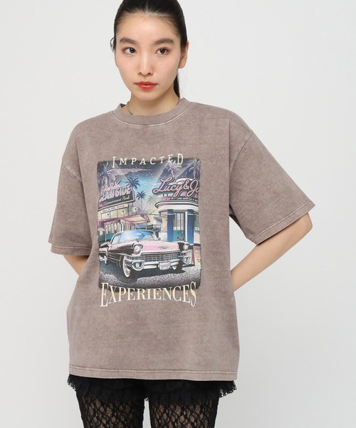 3.3 Field Trip （3.3フィールドトリップ）の「【新色追加】3.3 Field Trip／ビンテージカコウ半袖Tシャツ（Tシャツ/カットソー・レディース・ベージュ/チャコール/グレー・FREE）」の12枚目の写真