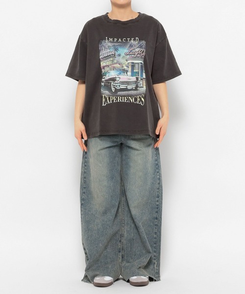 3.3 Field Trip （3.3フィールドトリップ）の「【新色追加】3.3 Field Trip／ビンテージカコウ半袖Tシャツ（Tシャツ/カットソー・レディース・ベージュ/チャコール/グレー・FREE）」の15枚目の写真