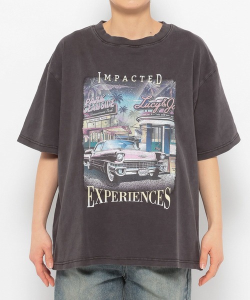 3.3 Field Trip （3.3フィールドトリップ）の「【新色追加】3.3 Field Trip／ビンテージカコウ半袖Tシャツ（Tシャツ/カットソー・レディース・ベージュ/チャコール/グレー・FREE）」の16枚目の写真