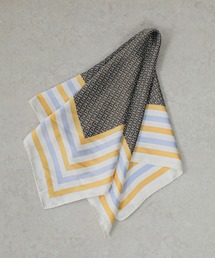 Monocoro toppi（モノコロトッピ）の「ヘッドスカーフ 55×55cm レトロ ヴィンテージ風 プリント 総柄 シルクタッチ（バンダナ/スカーフ）」