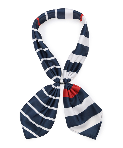 Petit Honfleur(プチオンフルール)の「【接触冷感】ワンタッチスカーフ(ストール/ショール・レディース・レッド/アイボリー/ブルー/ホワイト/ネイビー/ベージュ・フリー)」の8枚目の写真