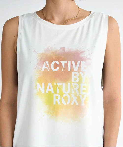 ROXY(ロキシー)の「PAINT YOUR LIFE /ロキシー水陸両用速乾フロントプリントタンクトップ(水着)(タンクトップ・レディース・グレー/ブラック/ホワイト・MEDIUM/LARGE/SMALL)」の10枚目の写真