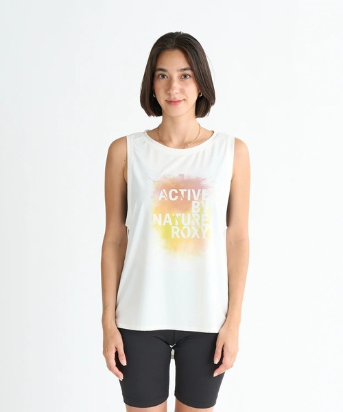 ROXY(ロキシー)の「PAINT YOUR LIFE /ロキシー水陸両用速乾フロントプリントタンクトップ(水着)(タンクトップ・レディース・グレー/ブラック/ホワイト・MEDIUM/LARGE/SMALL)」の18枚目の写真