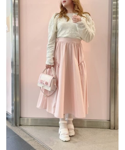 SAMANTHAVEGA(サマンサベガ)の「ツイードプリントジュエルリボンショルダーバッグ(ショルダーバッグ・レディース・ブラック/ライトブルー/ラベンダー/ピンク・FREE)」の8枚目の写真