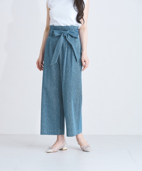 MISCH MASCH（ミッシュマッシュ）の「ワイドレッグパンツ（デニムパンツ・レディース・ネイビー/ブルー・マルチサイズ）」の21枚目の写真