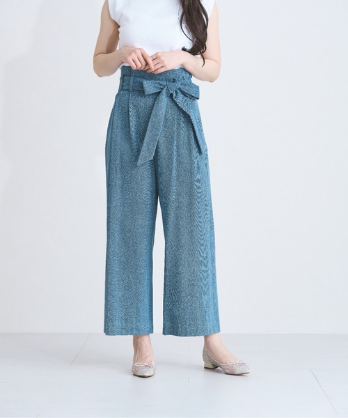 MISCH MASCH（ミッシュマッシュ）の「ワイドレッグパンツ（デニムパンツ・レディース・ネイビー/ブルー・マルチサイズ）」の22枚目の写真