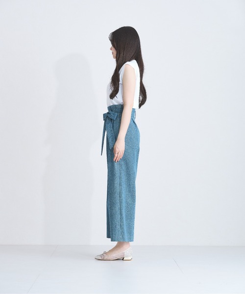 MISCH MASCH（ミッシュマッシュ）の「ワイドレッグパンツ（デニムパンツ・レディース・ネイビー/ブルー・マルチサイズ）」の15枚目の写真