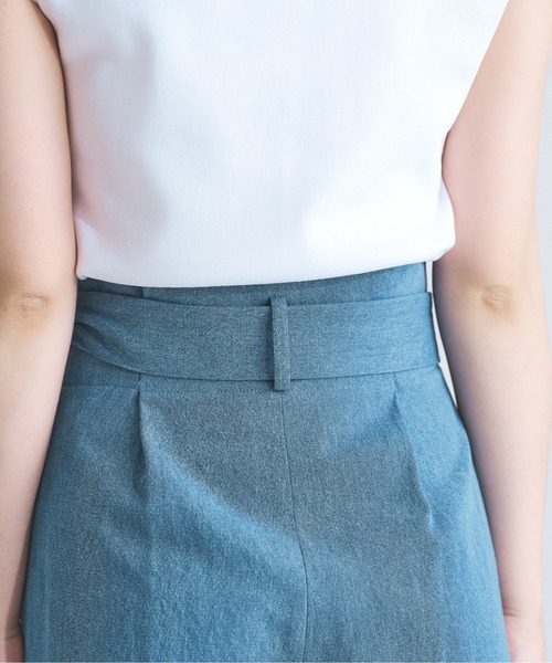 MISCH MASCH（ミッシュマッシュ）の「ワイドレッグパンツ（デニムパンツ・レディース・ネイビー/ブルー・マルチサイズ）」の18枚目の写真