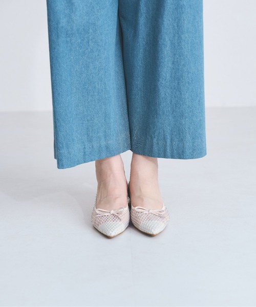 MISCH MASCH（ミッシュマッシュ）の「ワイドレッグパンツ（デニムパンツ・レディース・ネイビー/ブルー・マルチサイズ）」の19枚目の写真