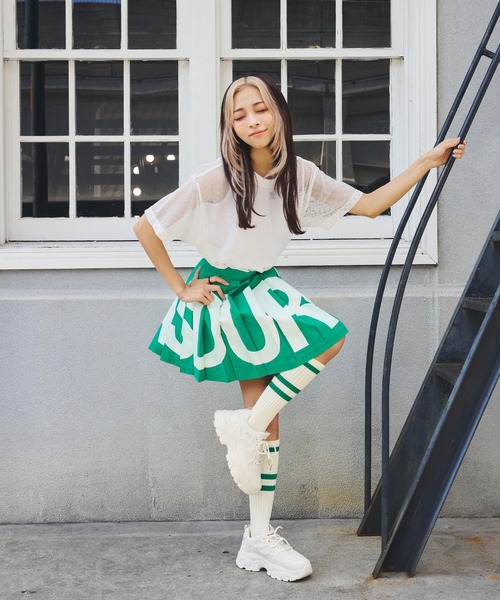 DURAS（デュラス）の「メッシュオーバーTシャツ（Tシャツ/カットソー・レディース・ブラック/ブルー/ホワイト・SMALL/MEDIUM）」の11枚目の写真