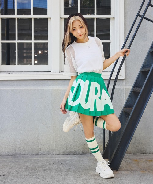 DURAS（デュラス）の「メッシュオーバーTシャツ（Tシャツ/カットソー・レディース・ブラック/ブルー/ホワイト・SMALL/MEDIUM）」の13枚目の写真