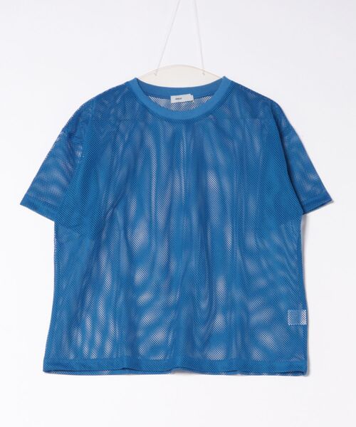 DURAS（デュラス）の「メッシュオーバーTシャツ（Tシャツ/カットソー・レディース・ブラック/ブルー/ホワイト・SMALL/MEDIUM）」の16枚目の写真