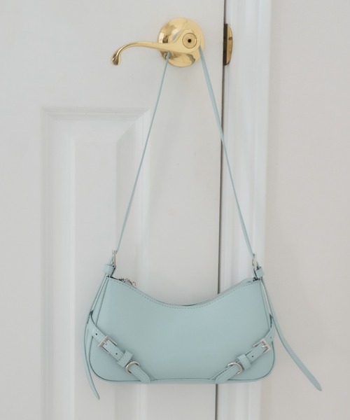 Birthday room（バースデイルーム）の「ベルトワンハンドルショルダーバッグ/belt handle shoulder bag（ショルダーバッグ・レディース・ライトブルー/ピンク/アイボリー・FREE）」の3枚目の写真